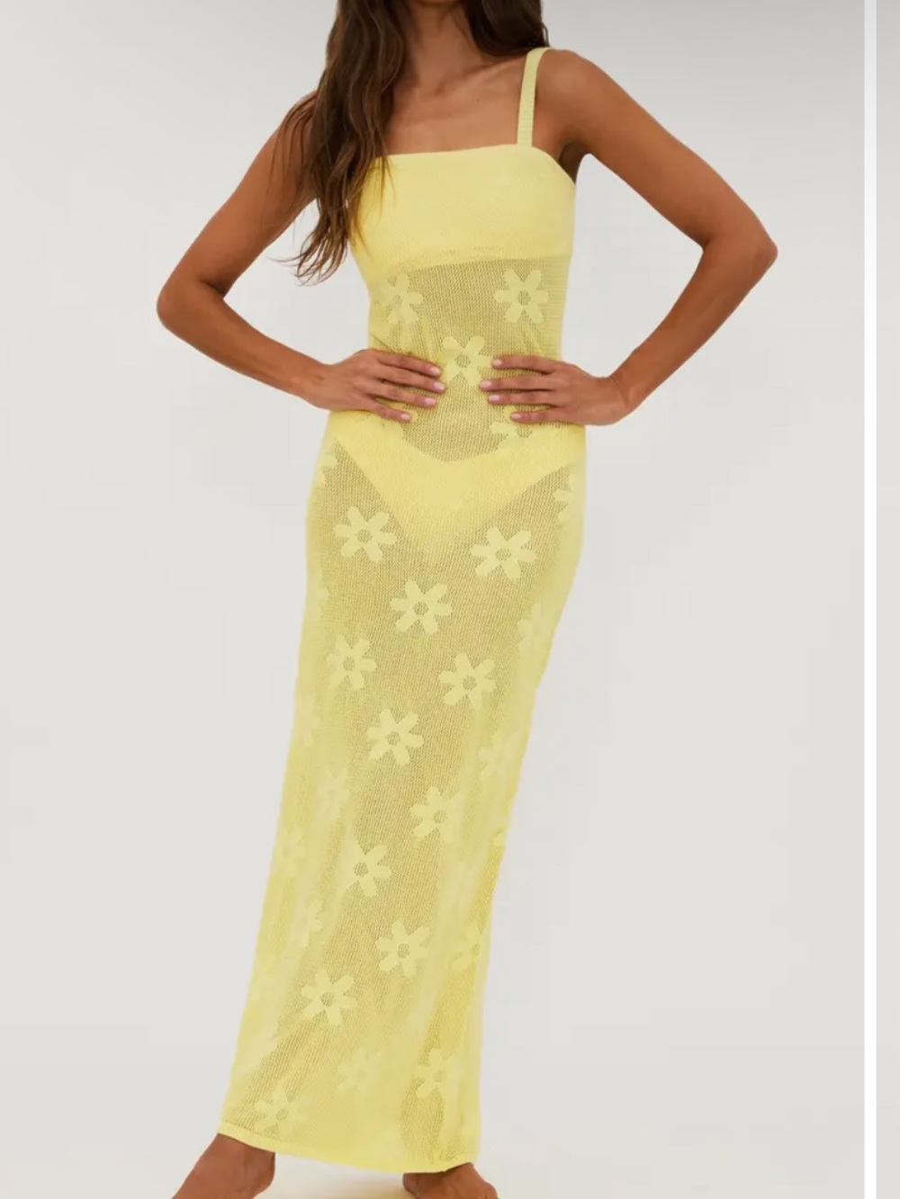 Beach riot Conrad sheer cover up maxi dress